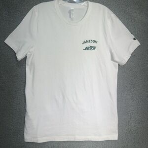 Jameson x New York Jets T Shirt Men's‎ Size L White NFL Irish Whiskey Tee